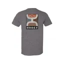 Hooey Men's Four Color Short Sleeve Crew Neck T Shirt Graphite Heather 2XL - Hooey