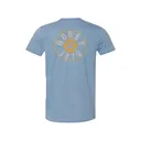 Hooey Men's West Circle Short Sleeve Crew Neck T Shirt Heather Indigo 3XL - Hooey