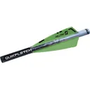 NAP Quickfletch Hellfire 3" Crossbow Bolt Fletching System White and Green 6PK - New Archery Products