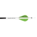 NAP Quikfletch Quikspin Vane 2" Green, White, and Green Arrow Fletching System 6PK - New Archery Products