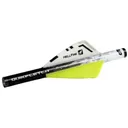 NAP Quikfletch Hellfire 2" Vane Arrow Fletching System White and Yellow 6PK - New Archery Products