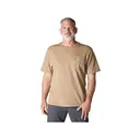 Carhartt Men's K87 Loose Fit Heavyweight Short Sleeve Crew Neck Pocket T Shirt Desert Medium - Carhartt