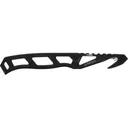 Schrade Extraction Fixed Blade Knife 1" Rescue Hook AUS-10 Black Oxide Blade Stainless Steel Handle Black - Schrade