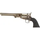 Pietta 1851 Reb Nord Navy Deluxe Black Powder Revolver 44 Caliber 7.5" Nickel Barrel Nickel Frame Black Grip - Pietta
