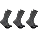 Carhartt Men's Force Midweight Logo Crew Socks Carbon Heather Medium 3 Pk - Carhartt