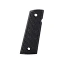 ERGO Warrior Suregrip Grip Panels Square Bottom for 1911 Government, Commander Overmolded Rubber Black - Ergo