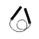 NDUR Warrior Survival Hand Chain Saw Stainless Steel Blade Nylon Handles Black - Ndur
