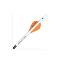 NAP Quickfletch Twister 2" 4 Vane Arrow Fletching System White and Orange 6PK - New Archery Products