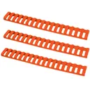ERGO Low Profile Picatinny Rail Cover 7" Polymer Orange 3PK - Ergo