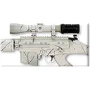 Lauer Custom Weaponry DuraCoat EasyWay Camo Stencil Kit UnderBrush - Lauer Custom Weaponry
