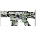 Lauer Custom Weaponry DuraCoat EasyWay Camo Stencil Kit Advanced Tiger Stripe - Lauer Custom Weaponry