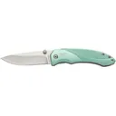 Browning Allure Pocket Knife 2.875" Drop Point 7Cr17MoV Satin Blade Aluminum Handle Green - Browning