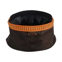 Mud River Quick Quack Collapsible Dog Food and Water Bowl Nylon Green and Orange - Mud River