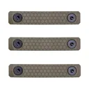 Slate Black Industries M-LOK 2-Slot Rail Cover Polymer Flat Dark Earth 3PK - Slate Black Industries