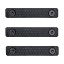 Slate Black Industries M-LOK 2-Slot Rail Cover Polymer Black 3PK - Slate Black Industries