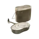 Military Surplus Romanian 2-Piece Mess Kit - Military Surplus