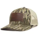 Mossy Oak Mens Camo Flag Hat Mossy Oak Original Bottomland - Mossy Oak