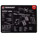 Tekmat Ultra 20 Gun Cleaning Mat for Glock Gen 4 Black - TekMat