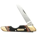 Old Timer Landshark Pocket Knife 2.6" Sheepsfoot Stainless Steel Satin Blade Wood Handle - Old Timer