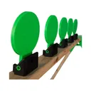 Throom KNOCKDOWN 8" Self Healing Target Plate Rack Set 6PK - Throom Targets