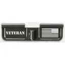 Battle Arms Ejection Port Cover Custom AR-15 Veteran Stars Forward Aluminum Black - Battle Arms