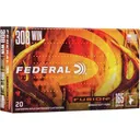 Federal Fusion 308 Winchester Ammo 165 Grain Jacketed Soft Point Case of 200 (10 Boxes of 20) - Federal Premium
