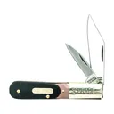 Old Timer Barlow Pocket Knife 2.3" Clip/Pen 7Cr17MoV Satin Blade Polymer Handle Brown - Old Timer