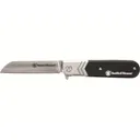 Smith & Wesson Executive Barlow Assisted Opening Pocket Knife 2.75" Sheepsfoot 8Cr13MoV Stainless Stainless Blade G-10 Handle Black - Smith and Wesson