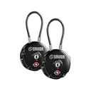 Savior Equipment Round Cable Lock Black 2PK - Savior Equipment