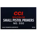 CCI Small Pistol Magnum Primers #550 Case of 5000 (5 Boxes of 1000) - Cci