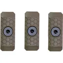 Slate Black Industries M-LOK 1-Slot Rail Cover Polymer Flat Dark Earth 3PK - Slate Black Industries