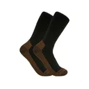 Carhartt Men's Midweight Steel Toe Boot Socks Black Large 2 Pack - Carhartt