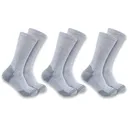Carhartt Men's Midweight Crew Socks Gray XL 3 Pack - Carhartt