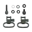 GrovTec Sling Swivel Set Ruger Mini-14 Sling Swivel Studs 1" Locking Swivels Steel Black - Grovtec