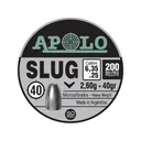 Apolo Slug Hollow Point Air Gun Pellets 25 Caliber 40 Grain 5.5mm 200PK - Hatsan USA