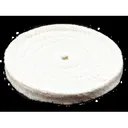 Formax 6" Diameter 1/2" Thick Spiral Sewn Cotton Buffing and Polishing Wheel for 5/8" or 1/2" Arbor Hole - Formax