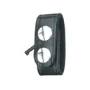 Gould & Goodrich B127 Belt Keeper with Handcuff Key Nickel Snap Leather Black - Gould & Goodrich