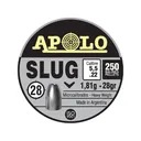 Apolo Slug Hollow Point Air Gun Pellets 22 Caliber 28 Grain 5.5mm 250PK - Hatsan USA