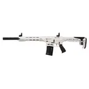 Panzer Arms AR Twelve G4 Tactical Semi Automatic 12 Gauge Shotgun 20" White Barrel Black Pistol Grip - Panzer Arms