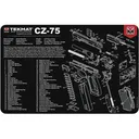 Tekmat Handgun CZ 75 Gun Cleaning Mat Black - Tekmat