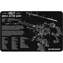 Tekmat Handgun Colt Single Action Army Cleaning Mat Black - Tekmat