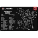 Tekmat Handgun Browning High Power Gun Cleaning Mat Black - Tekmat