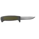 Morakniv Basic 511 Fixed Blade Knife 3.6" Clip Point Carbon Polished Blade Polymer Handle Black/Military Green - Morakniv