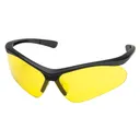 Champion Open Frame Ballistic Shooting Glasses Black Frame Yellow Lens - Champion Target