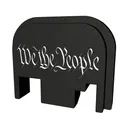 Bastion Gear We The People Slide Back Plate for Glock Pistols - Bastion