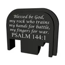 Bastion Gear Slide Back Plate for Glock Pistols - Psalm 144:1 - Bastion