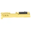 True Precision Optics Ready Axiom Stripped Slide for 9mm Springfield Armory Hellcat Pistols - Gold - True Precision
