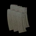 6 Pack of Hexmag Series 2 AR-15 .223 / 5.56 10/30-Round Polymer Magazines - ODG - 