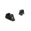 Trijicon Tritium Suppressor Height Sights Glock 20 / 21 / 41 Black Rear Yellow Tritium - GunMag Warehouse