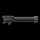 Double Black Threaded Barrel for Glock 43 Pistols - 1/2x28 - GunMag Warehouse
